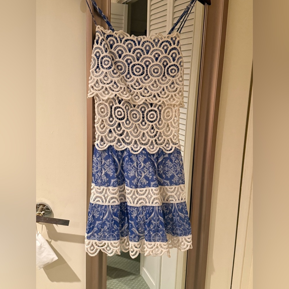 Positano couture blue dress M